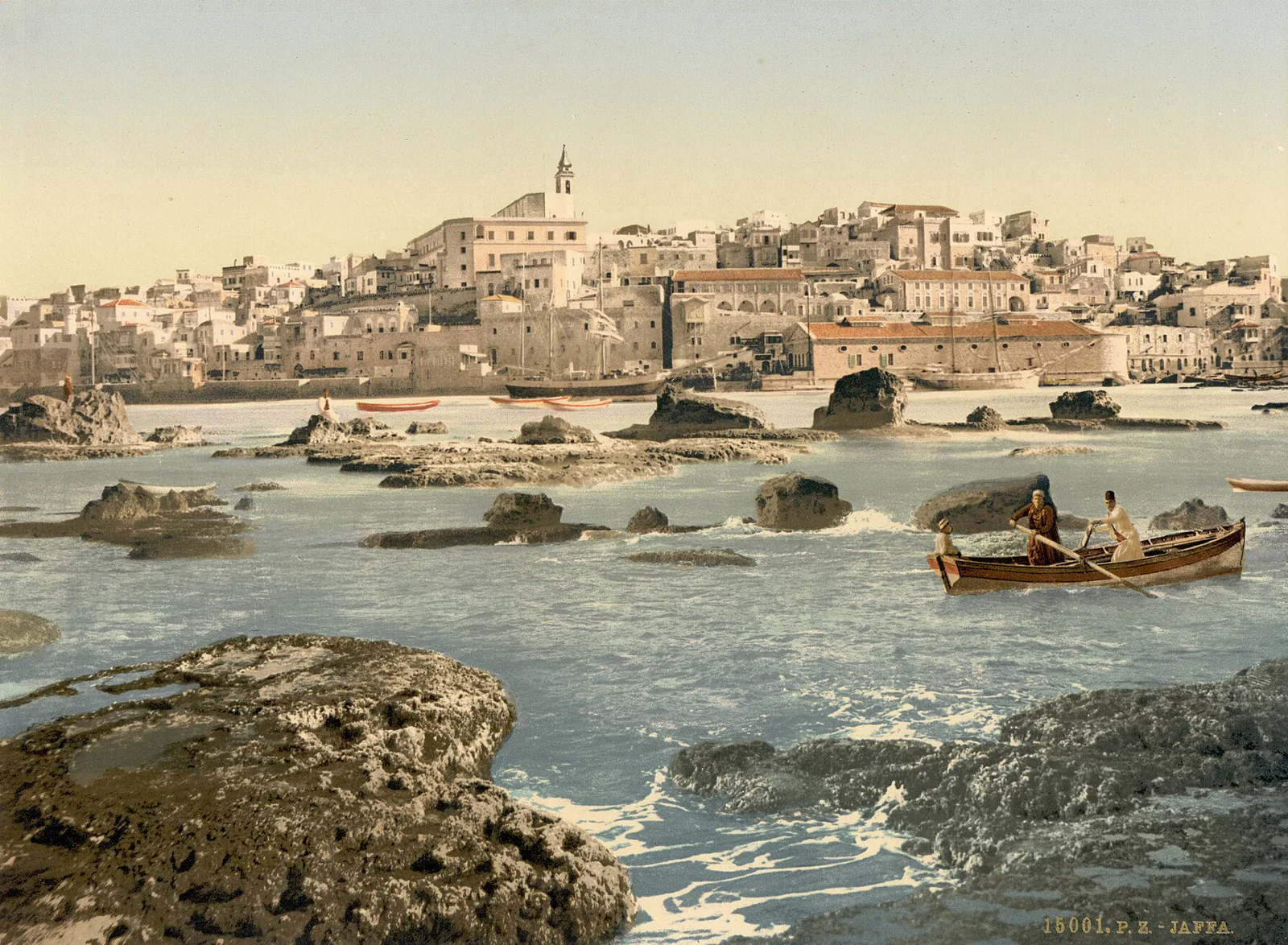 Jaffa vue de la mer, Jaffa, Palestine ottomane, 1890–1900