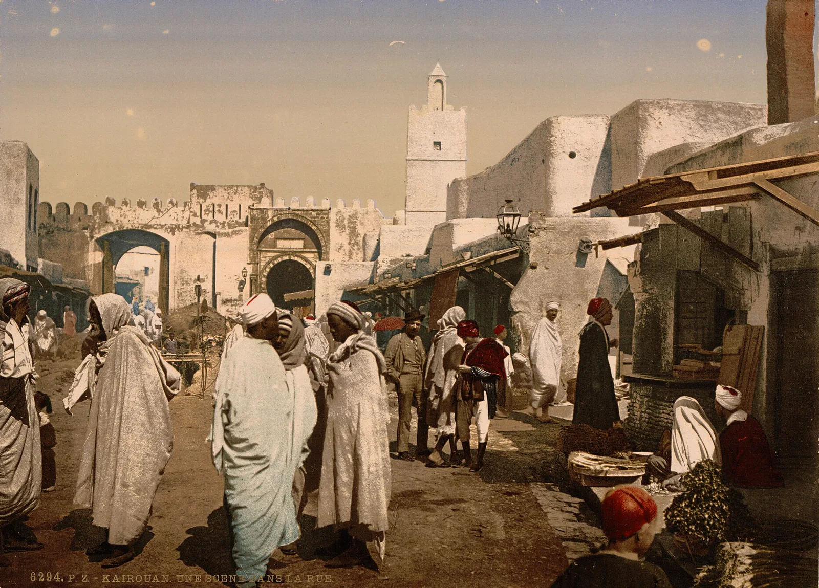 Une Rue de Kairouan, Kairouan, Tunisie, vers 1899