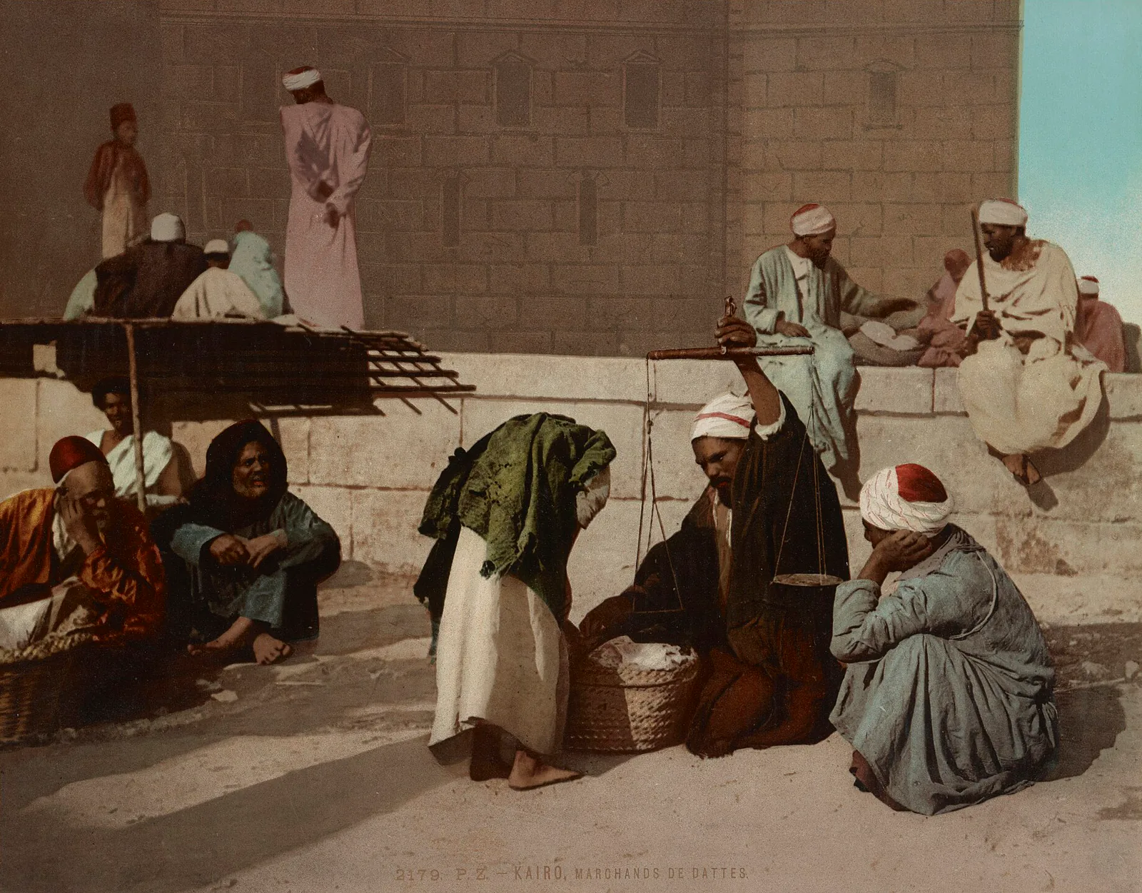 Les Marchands de dattes, Le Caire, Égypte, 1890–1900