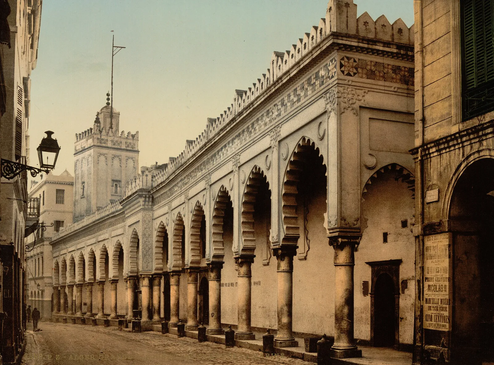 La Grande Mosquée de la Marine, Alger, Algérie, vers 1899