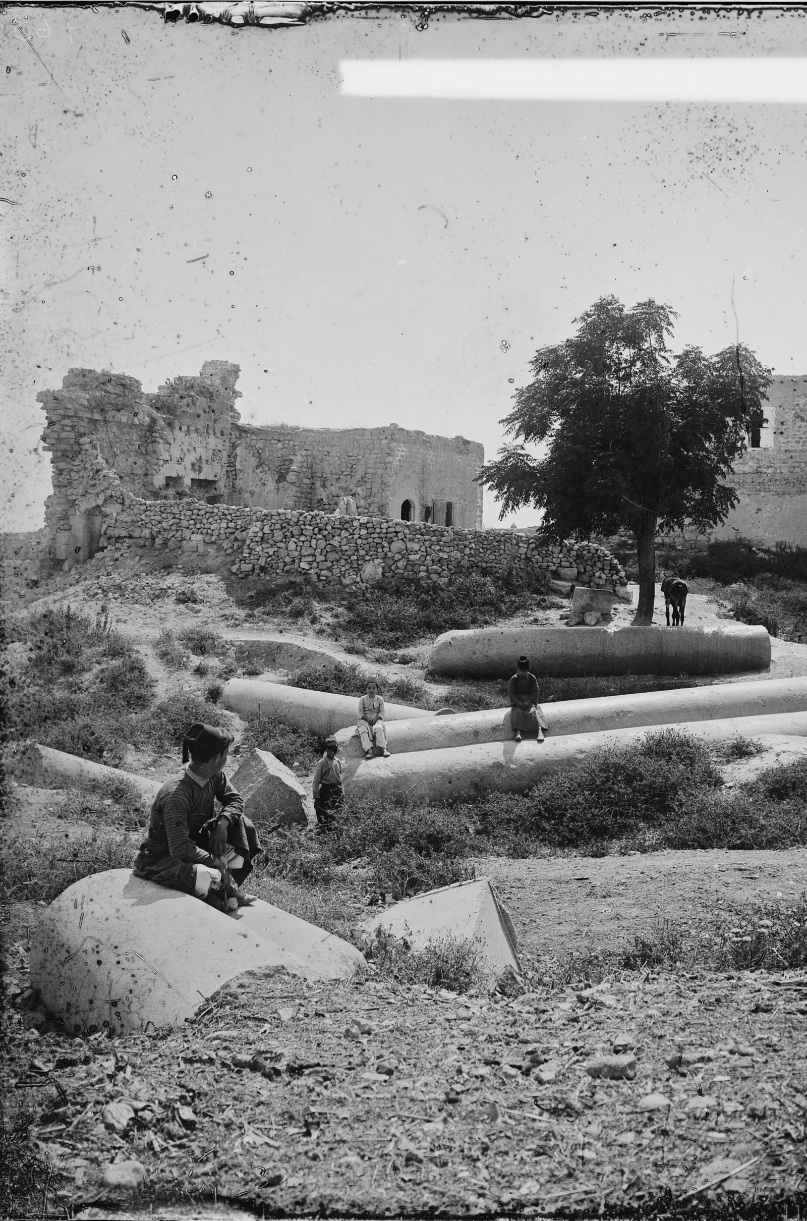La Cathédrale des croisés, Tyr, Liban ottoman, 1900–1920