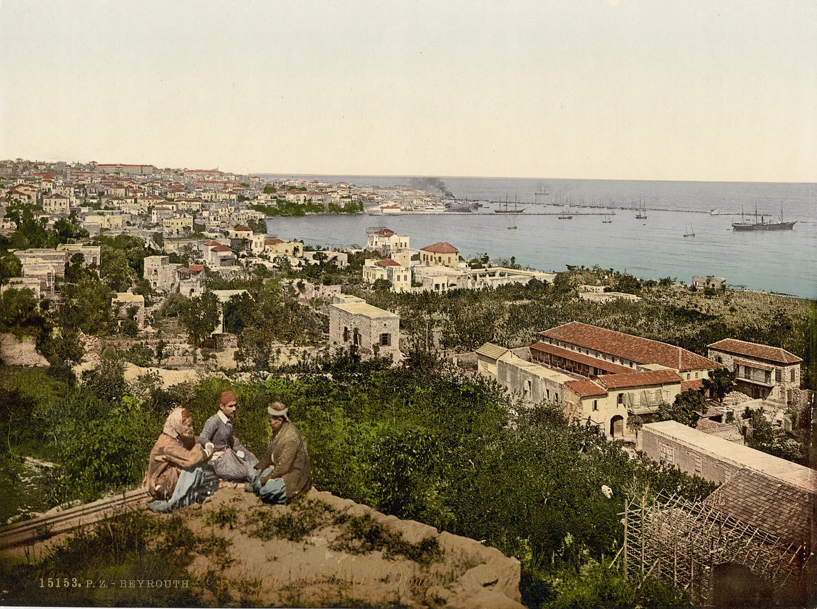 La Ville et le port, Beyrouth, Liban ottoman, 1890–1900