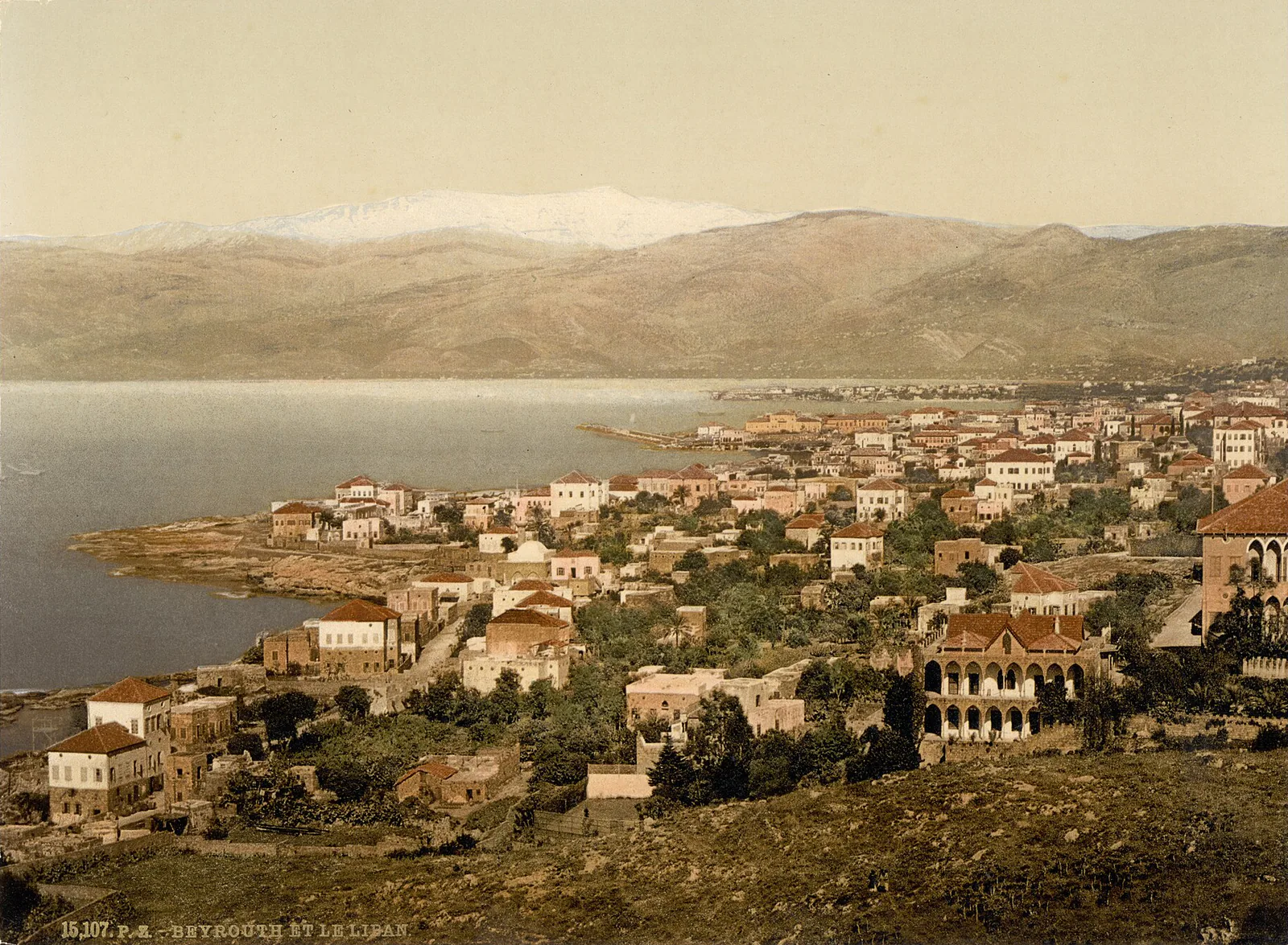 Le Liban au loin, Beyrouth, Liban ottoman, 1890–1900
