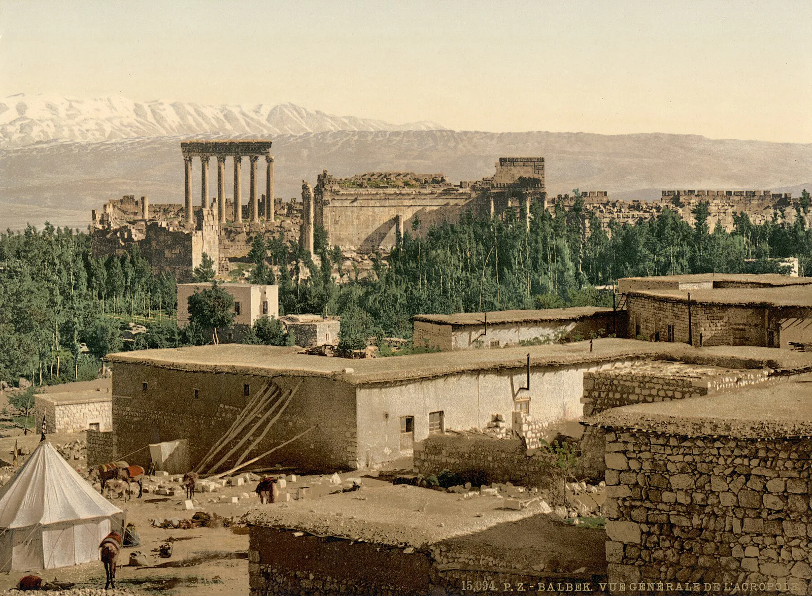 L’Acropole, Baalbek, Liban ottoman, 1890–1900