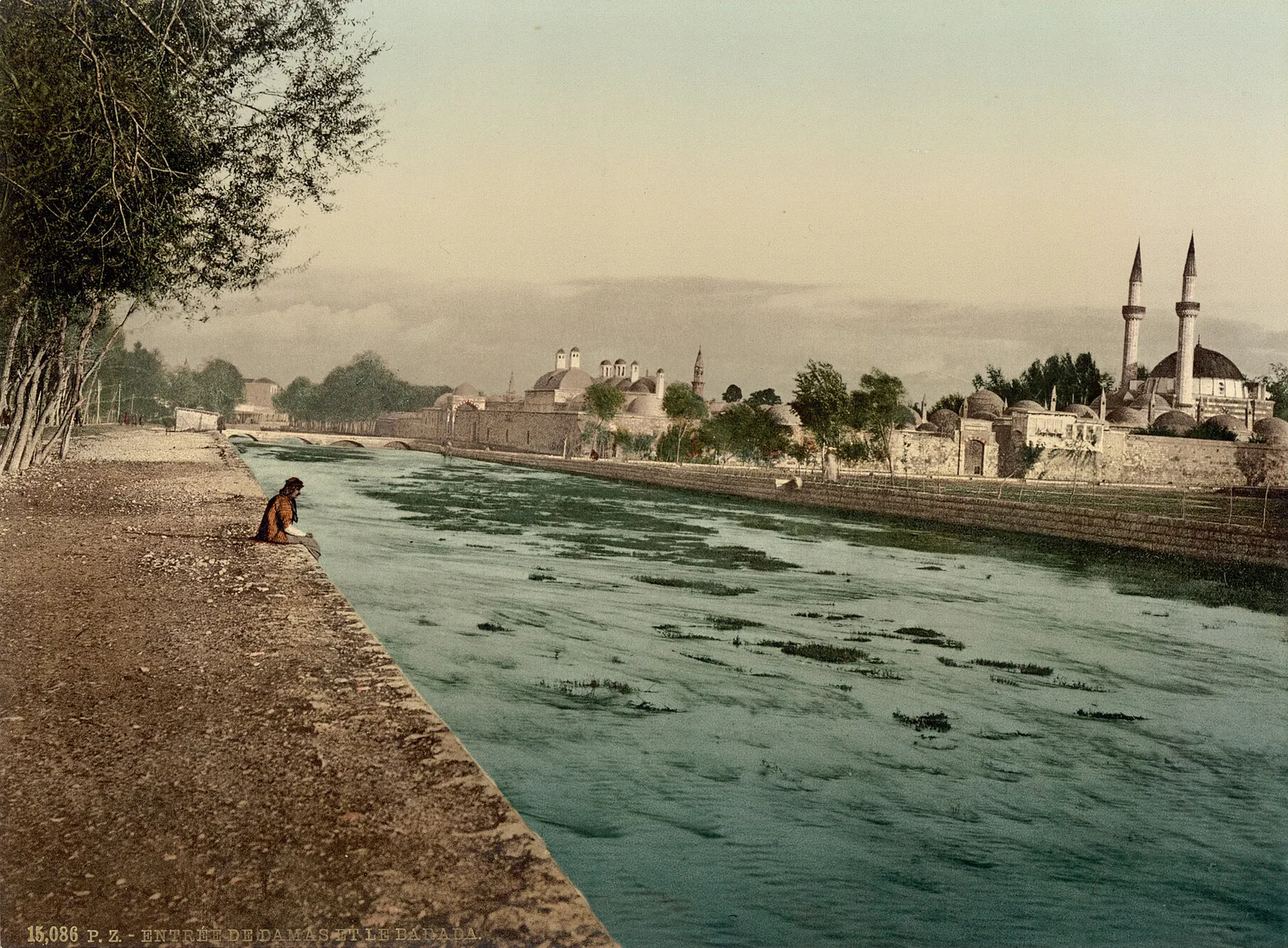 Les Eaux du Barada, Damas, Syrie ottomane, 1890–1900