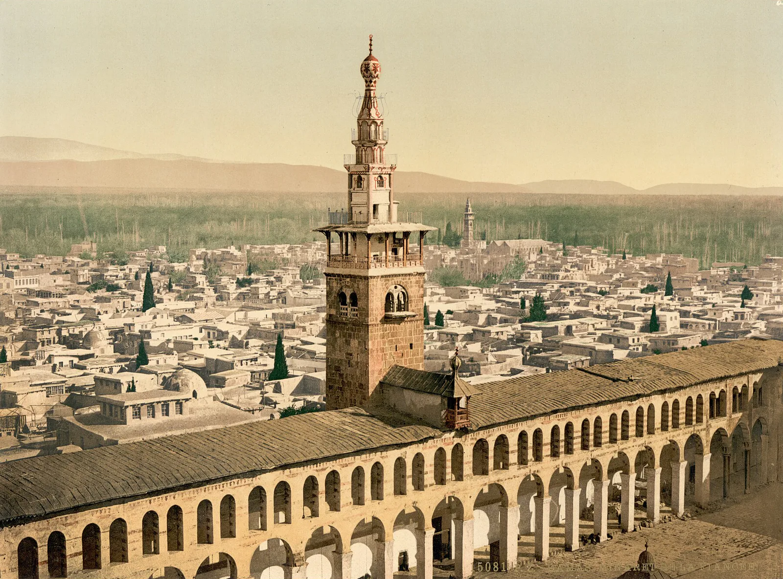 Le Minaret de la Fiancée, Damas, Syrie ottomane, 1890–1900
