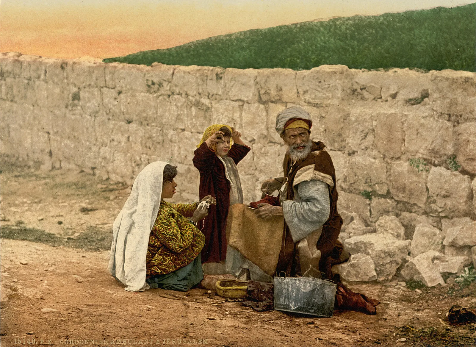 Le Cordonnier ambulant, Jérusalem, Palestine ottomane, 1890–1900