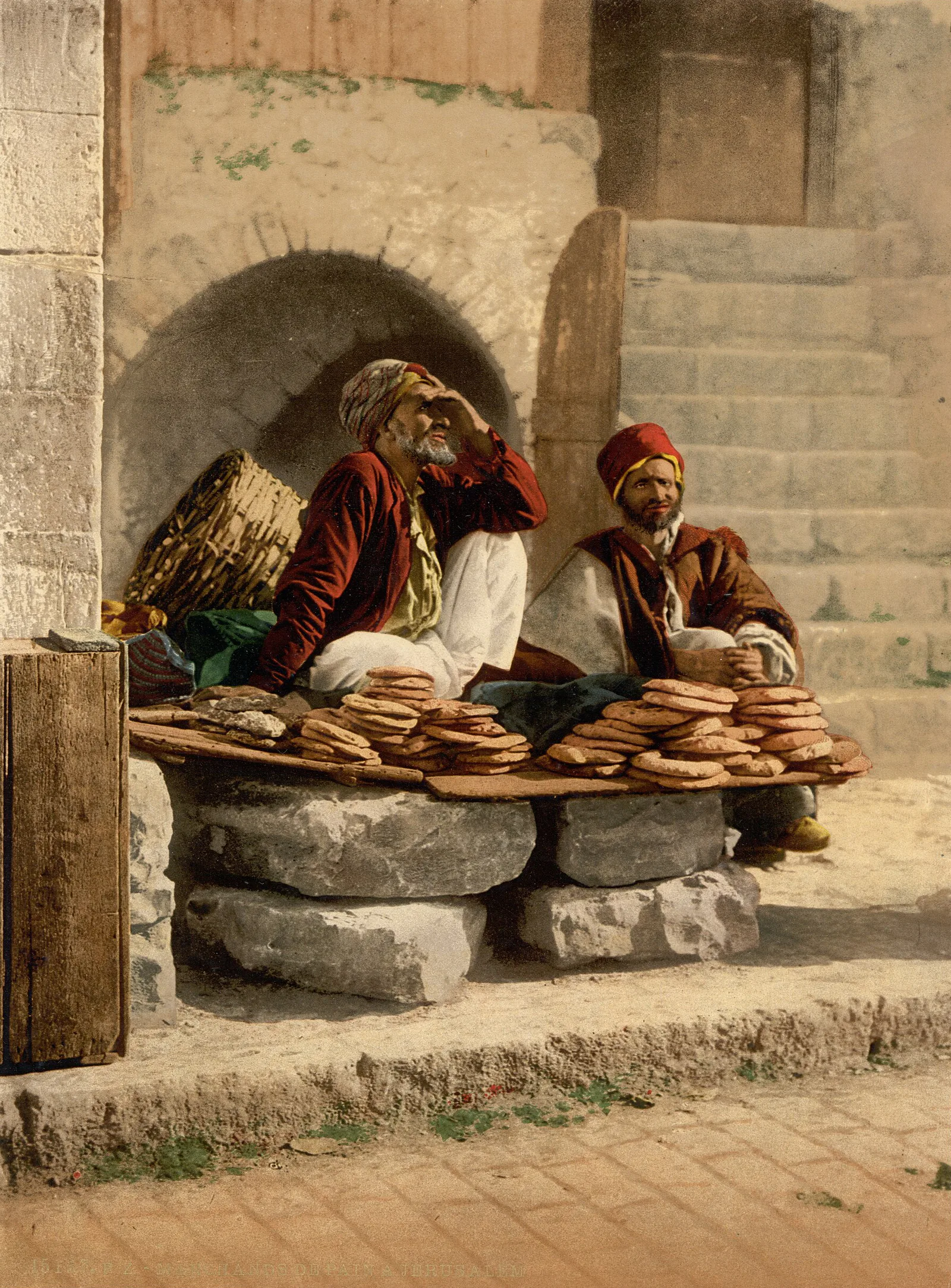 Les Marchands de pain, Jérusalem, Palestine ottomane, 1890–1900