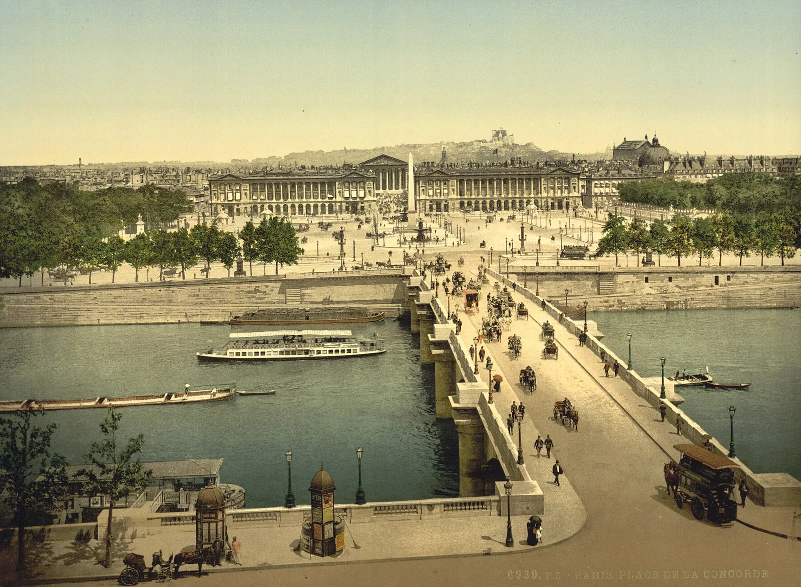 La Place de la Concorde, Paris, France, 1890–1900