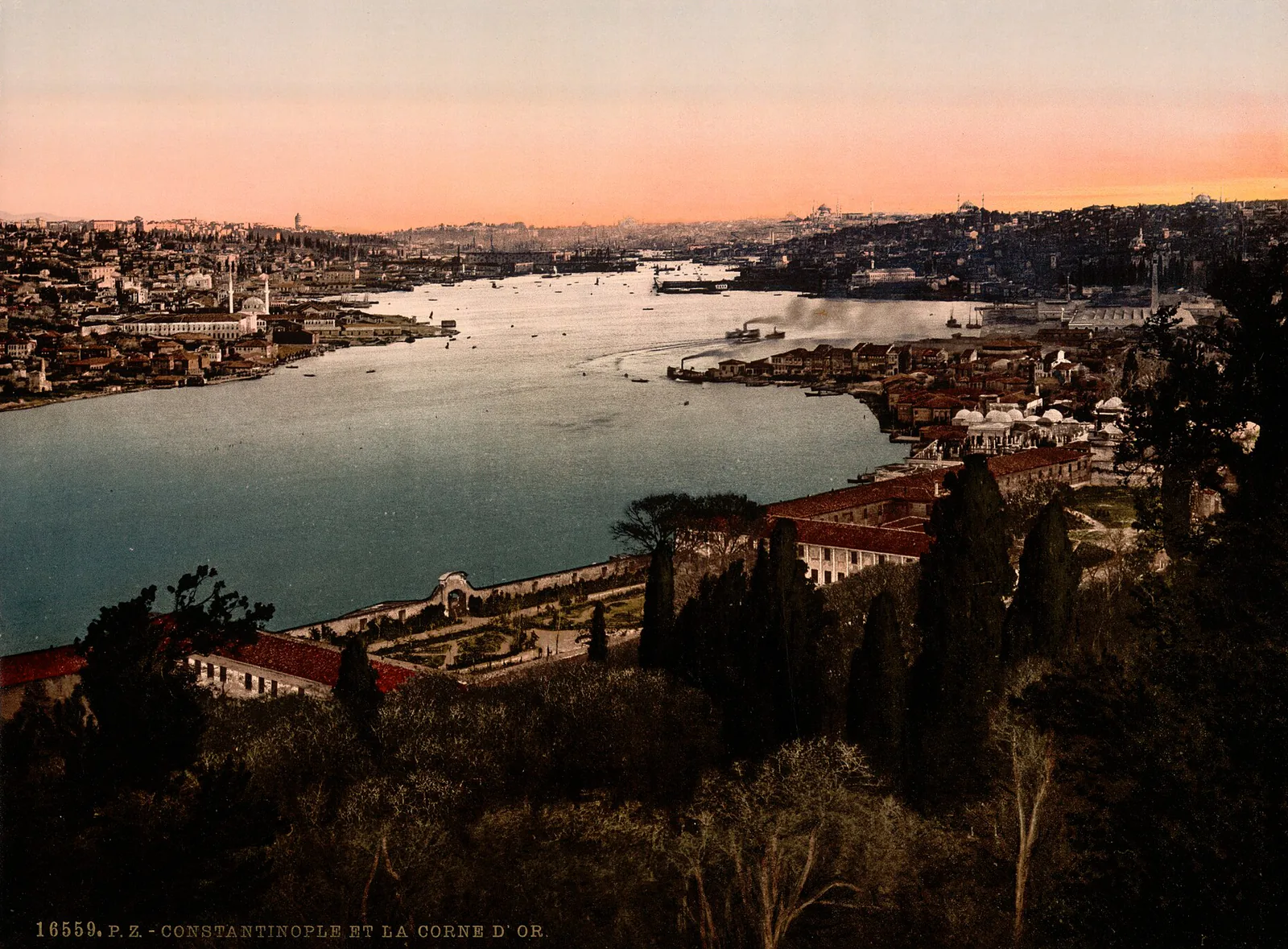 La Corne d’Or, Constantinople, Turquie ottomane, 1890–1900