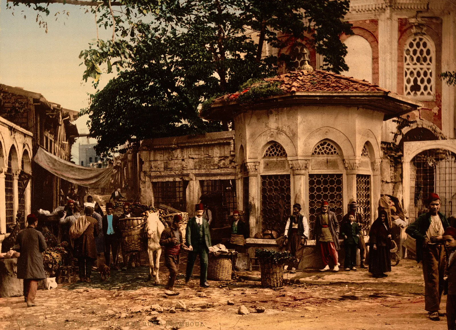 Une Rue de Stamboul, Constantinople, Turquie ottomane, 1890–1900