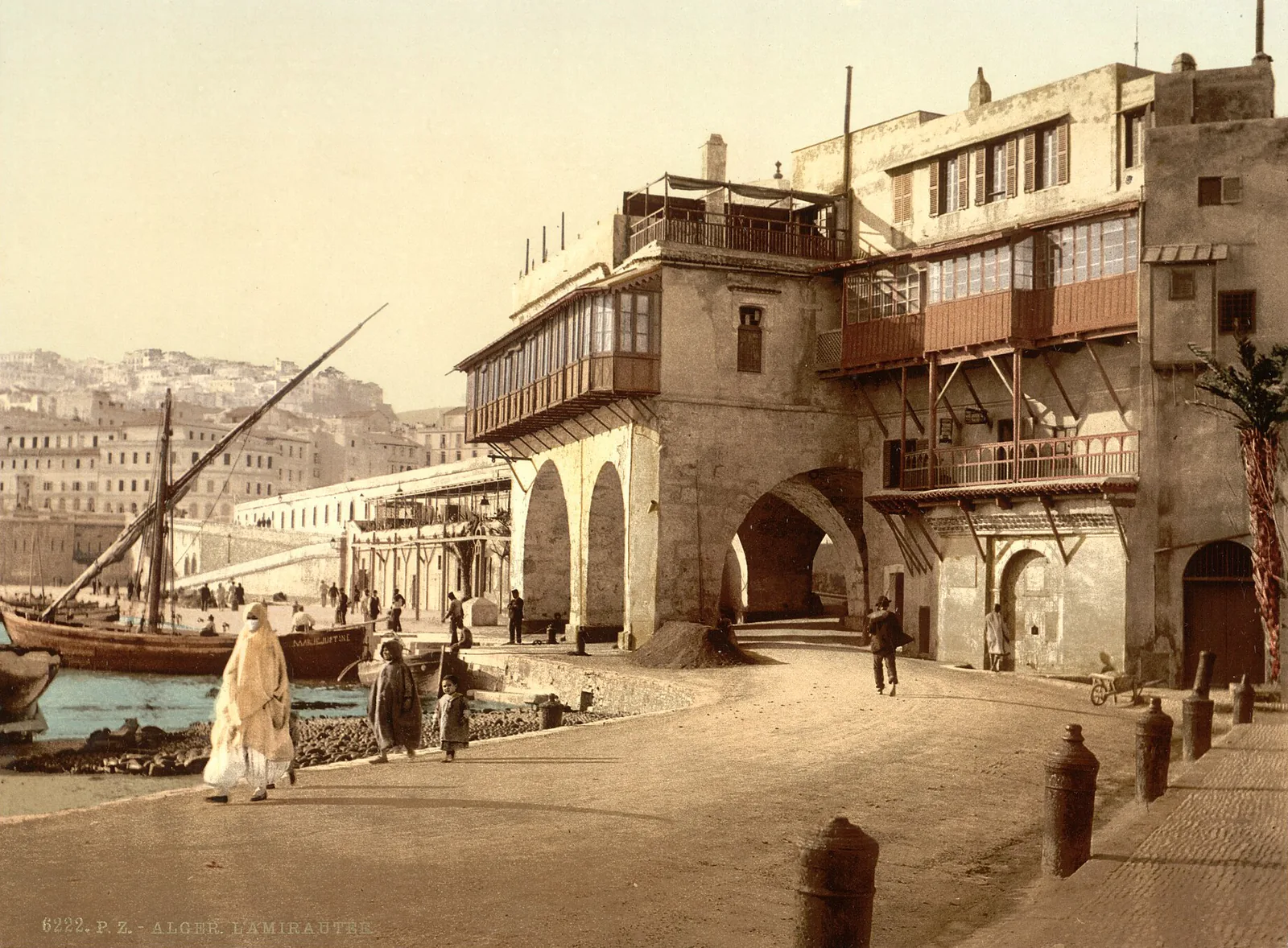 L’Amirauté, Alger, Algérie, vers 1899