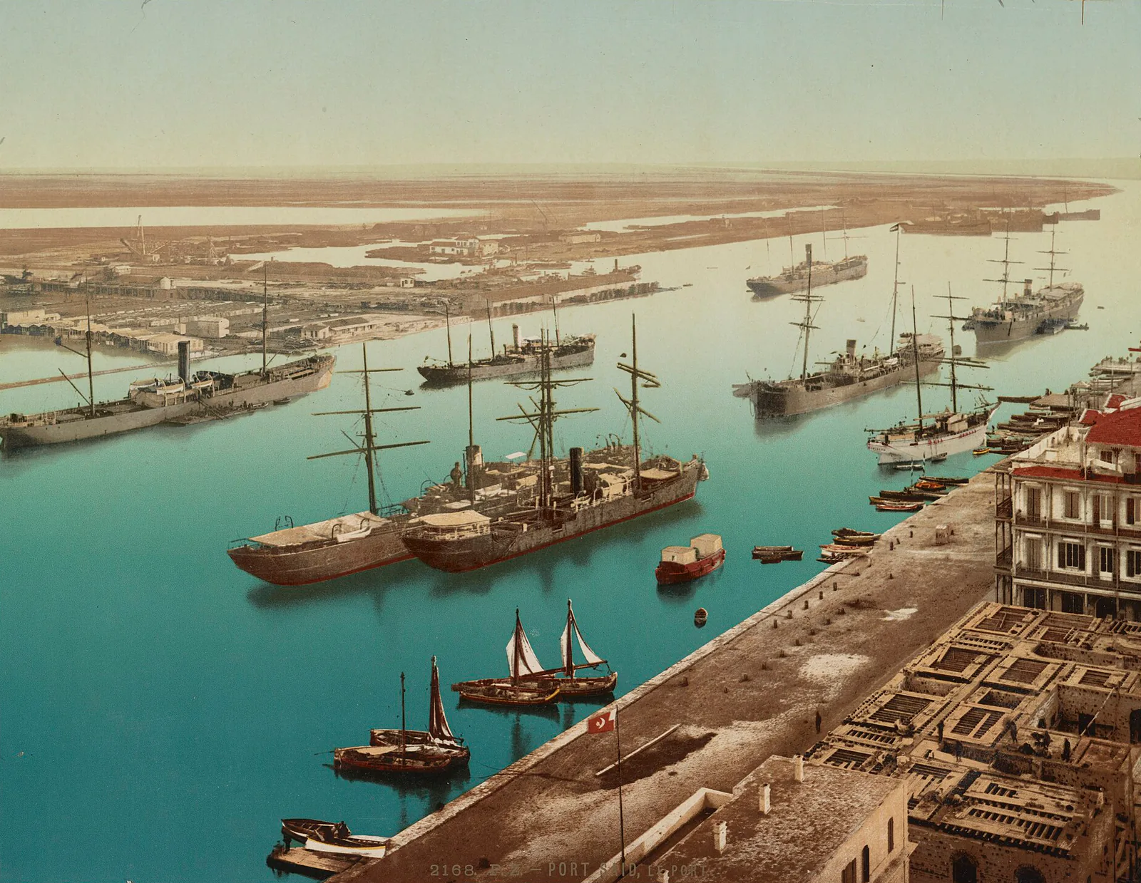 Le Port, Port-Saïd, Égypte, 1890–1900