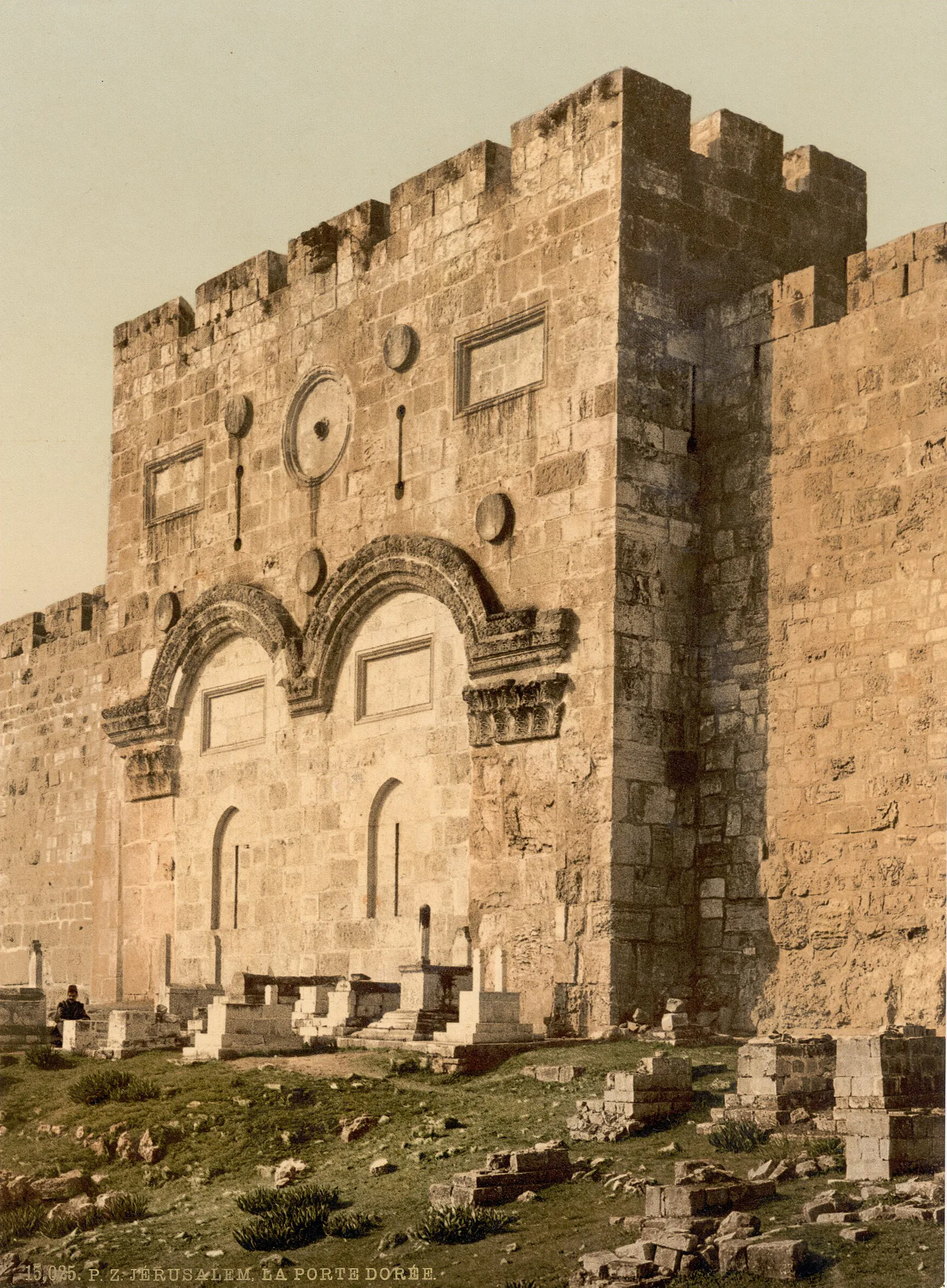La Porte Dorée, Jérusalem, Palestine ottomane, 1890–1900