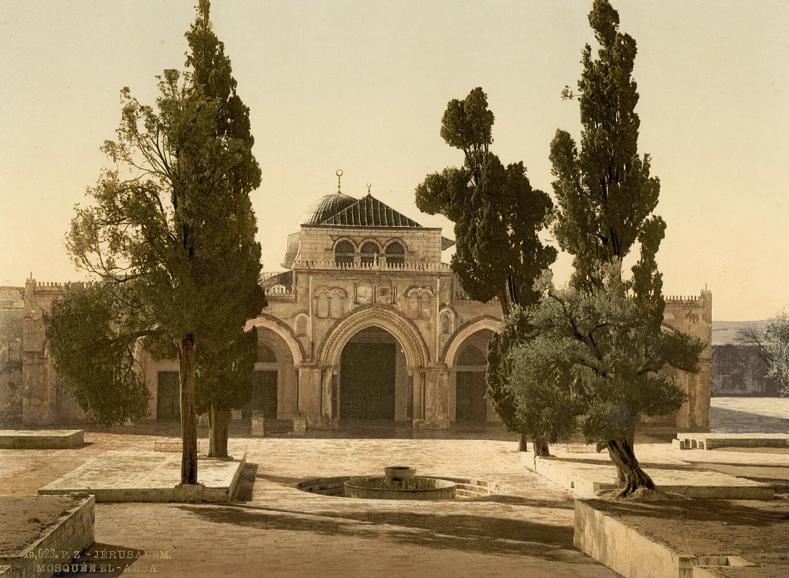 La Mosquée El-Aqsa, Jérusalem, Palestine ottomane, 1890–1900