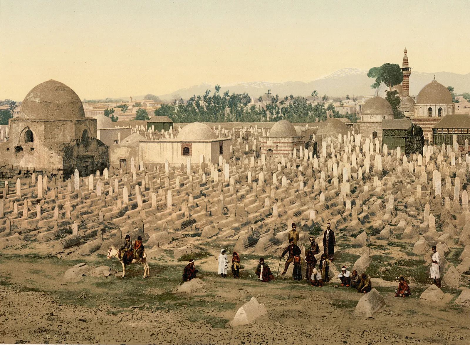 Le Cimetière, Damas, Syrie ottomane, 1890–1900