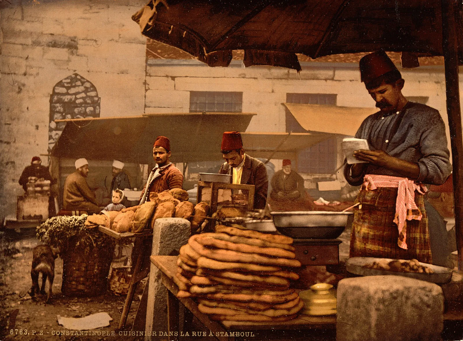 Le Cuisinier de la rue, Constantinople, Turquie ottomane, 1890–1900